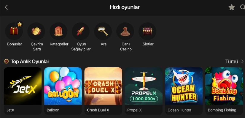 1King Casino fast-paced crash-style games